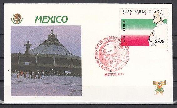 Mexico, Scott cat. 1648. Pope John Paul II visit issue on a First day cover