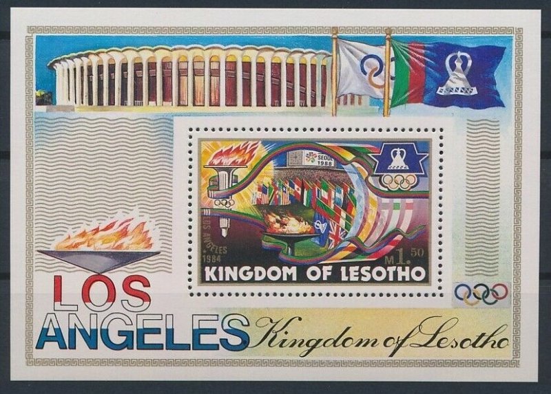 1984 Lesotho 474/B21 1984 Olympic Games in Los Angeles