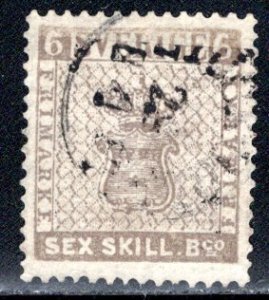 Sweden #3    VF  Used  signed J K Stolow     CV $1600.00 .....  6140003