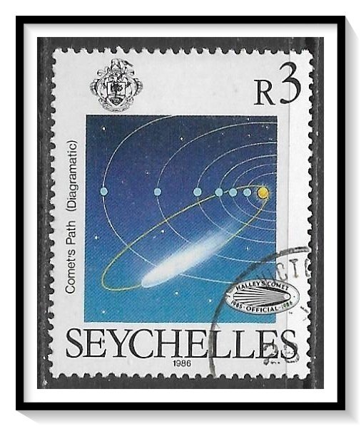 Seychelles #587 Halley's Comet CTOH