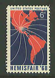 #1340 Hemisphere Mint Single NH