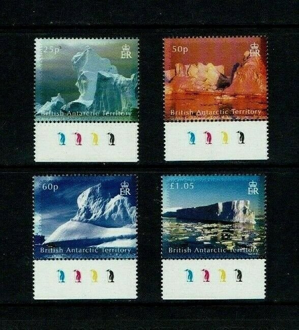 British Antarctic Territory: 2007, Icebergs,  MNH set 