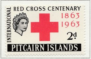 1963 British Colony PITCAIRN ISLANDS 2d MH* Stamp A28P37F29513-