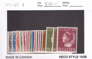 Curacao: Sc #147-163, MH (55524)