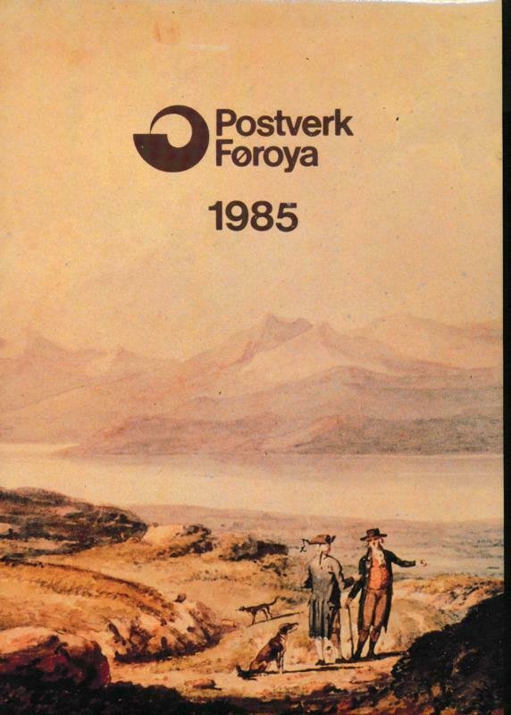 FAROE ISLANDS 1985 OFFICIAL YEAR PACK MINT NH