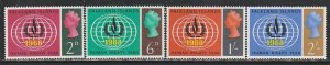 1968 Falkland Islands - Sc 162-5 - MNH VF - 4 single - Human Rights