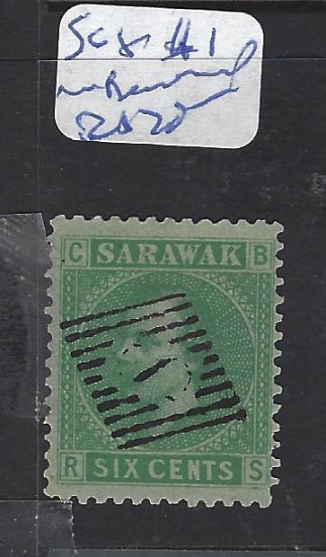 SARAWAK (P1209B) 6C LITHO  #1 IN DIAMOND CANCEL  VFU 