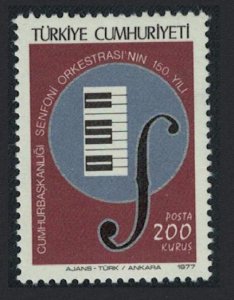 Turkey 150th Anniversary of Presidential Symphony Orchestra 1977 MNH