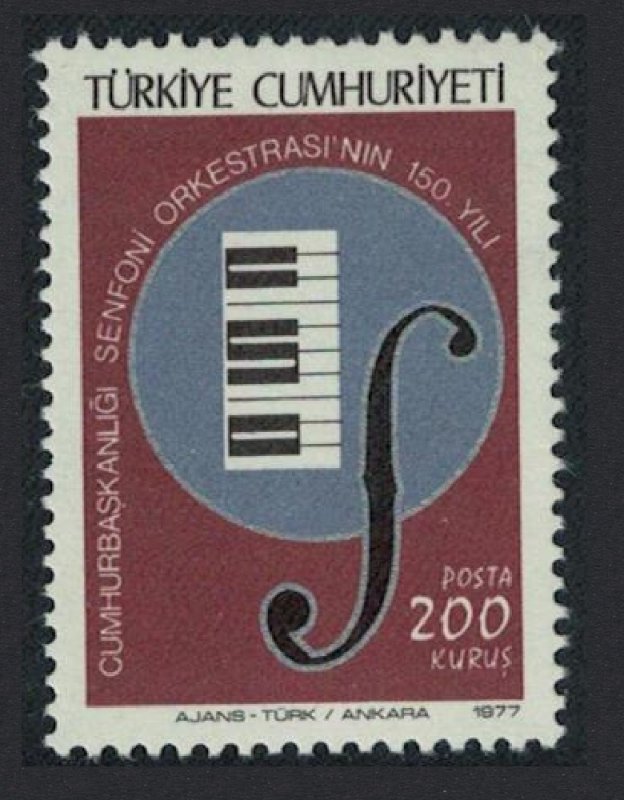 Turkey 150th Anniversary of Presidential Symphony Orchestra 1977 MNH