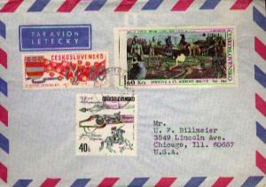 Czechoslovakia, Airmail, Horses, Weapons