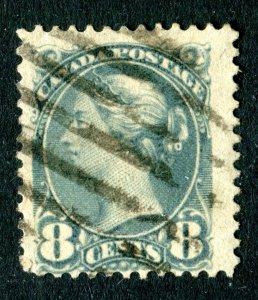 Canada 1893 QV. 8c bluish slate. Used. SG118.