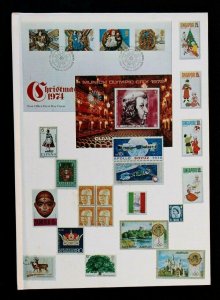 Middle East Stamp Collection MNH, MH and Used 212 Stamps in Stock Book Album