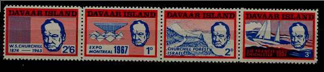 Davaar isl. MNH Churchill/Forest/Sailing