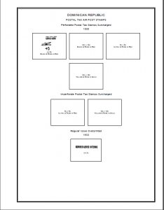 DOMINICAN REPUBLIC STAMP ALBUM PAGES 1865-2011 (281 PDF digital pages)