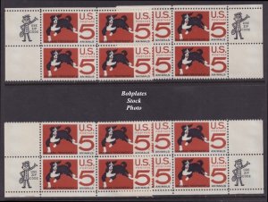 BOBPLATES #1307 ASPCA Matched Set of Zip Blocks F-VF NH SCV=$4+