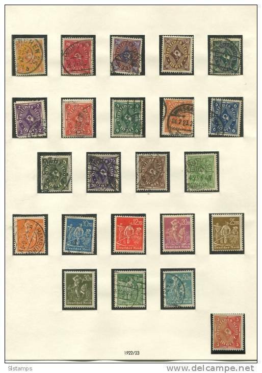 Germany Collection 1921-3 Used/Unused HICV Mostly Numerical