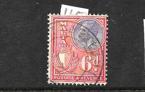 MALTA  1926-27   6 d  KGV  FU     SG165