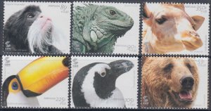 PORTUGAL Sc # 2435-40 CPL MNH - ANIMALS of the LISBON ZOO