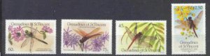 St.Vincent Grenadines 546-49 MNH Animals/Flowers SCV1.7