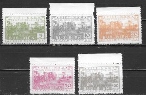 Viet Nam North 23-27 Land Reform set NGAI (lib) (z2)