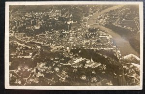 1924 Germany ZR 3 Zeppelin RPPC Postcard Cover First Flight to New York USA