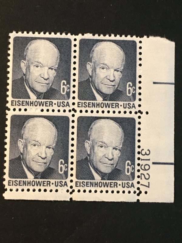 Scott # 1393 Dwight D. Eisenhower, MNH Plate Block of 4