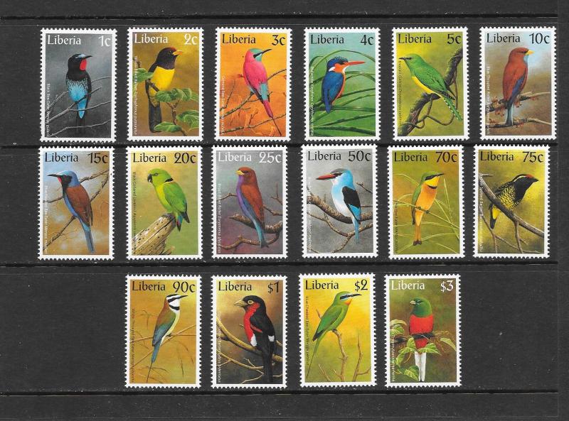 BIRDS - LIBERIA #1278-1293