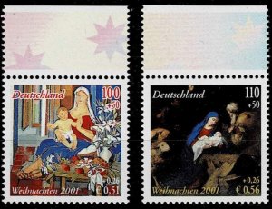 Germany 2001,Sc.#B895-6 MNH Christmas