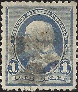 # 219 DULL BLUE USED BEN FRANKLIN SCV-0.75