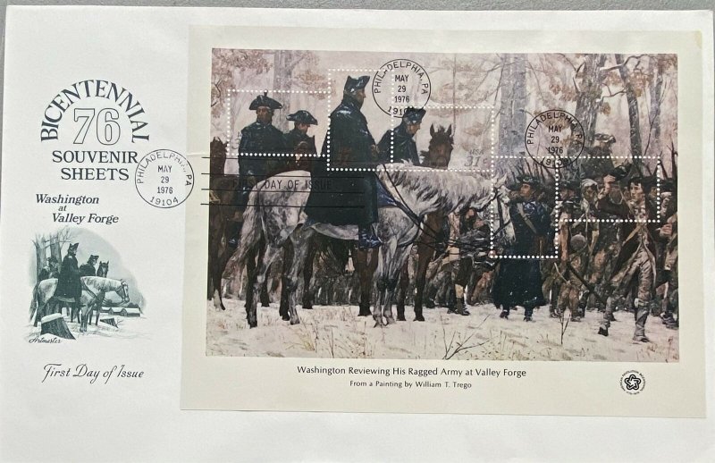 Artmaster 1686-89 1976 13c - 31c American Bicentennial set of 4 souvenir sheets