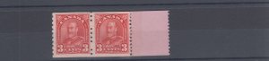 #183 very RARE END strip 2 stamps + 1 tab VF MH 1MNH Canada MINT 