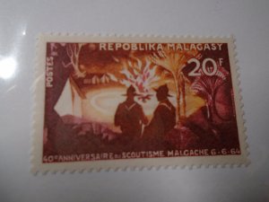 Madagascar  #  356  MNH   Scouting