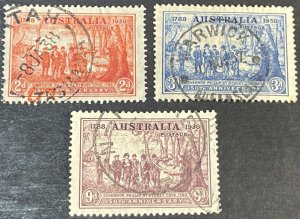 AUSTRALIA # 163-165-USED--COMPLETE SET--1937