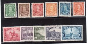 Canada #217 - #227 Extra Fine Never Hinged Gem Set