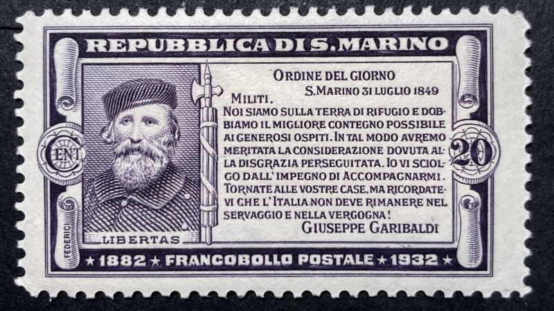 AlexStamps SAN MARINO #144 VF Mint