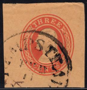 U.S. Scott #U27 Embossed - Used Corner Single Black CDS