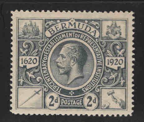 BERMUDA Scott 74 MH* KGV stamp