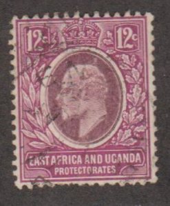 East Africa & Uganda Protectorate Scott #36 Stamp - Used Single