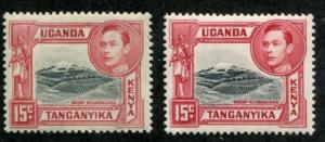Kenya, Uganda & Tanganyika - KUT SC# 72  72b  SG# 1379 137a  MH