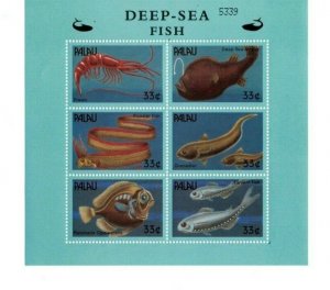 Palau - 2000 - Deep-Sea Fish - Sheet of Six - MNH