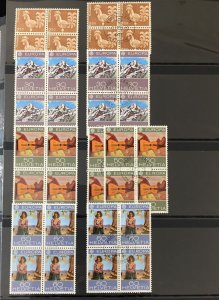 Switzerland 1970s MNH Used Blocks Lighth. Coll.(1000+)Mint Face Ap.300FR+(GM1930