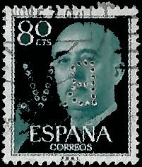 SPAIN   #824 USED (3)