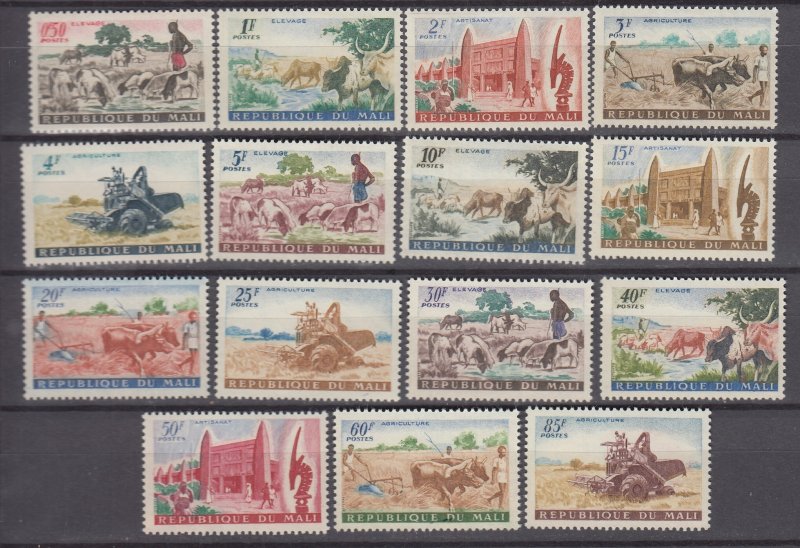 J45966, JL Stamps 1961 mali set mnh #16-30 views