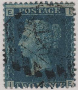 30 SG 46 Plate 13 2d Blue I-E