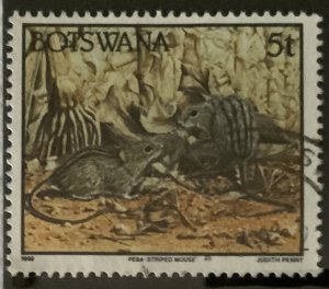 BOTSWANA 1992 ANIMALS 5t MOUSE SG741  FINE USED.