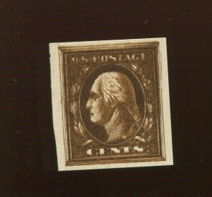 TD51 George Washington Bruckmann Photo Etching Test Stamp (Bx 2896)