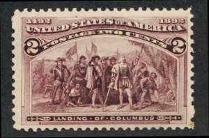 US 231 MINT NH F-VF 2c COLUMBIAN