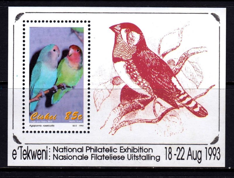 Ciskei 1993 Cage Birds Mint MNH Miniature Sheet SC 210