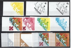 Burundi 1967 MNH Sc 207-11/C41-5 PROOF SET (50+ items)