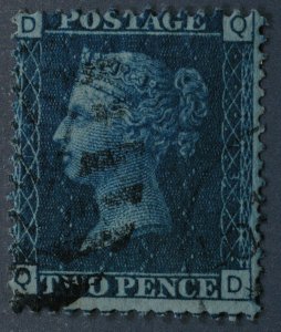 Great Britain #30 Used VG Plate 13 Bright Blue HRM